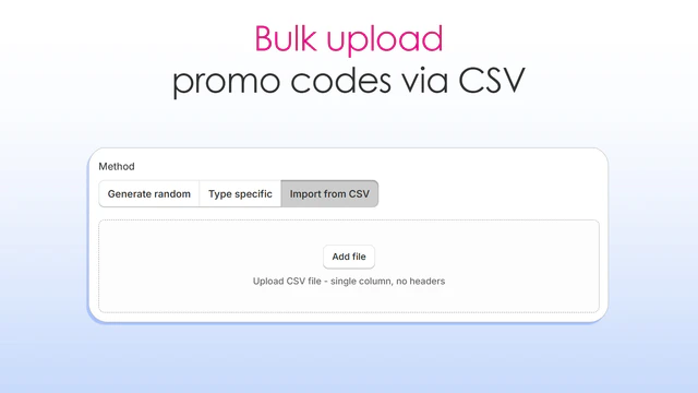 Bulk Discount Codes Generator