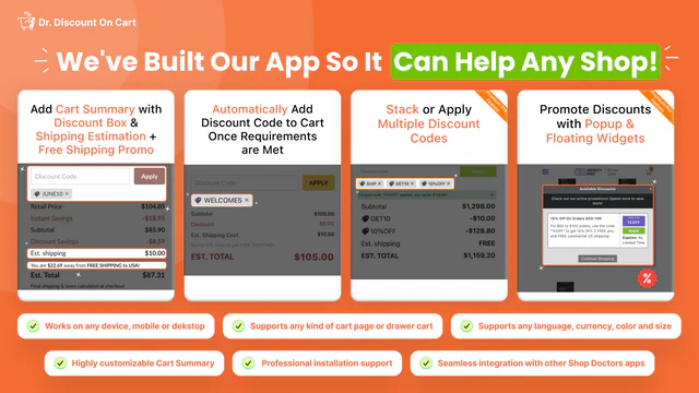 Dr Stacked Discounts on Cart