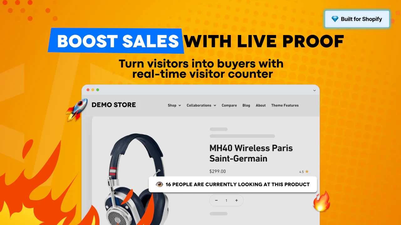 Livo: Scarcity Visitor Counter