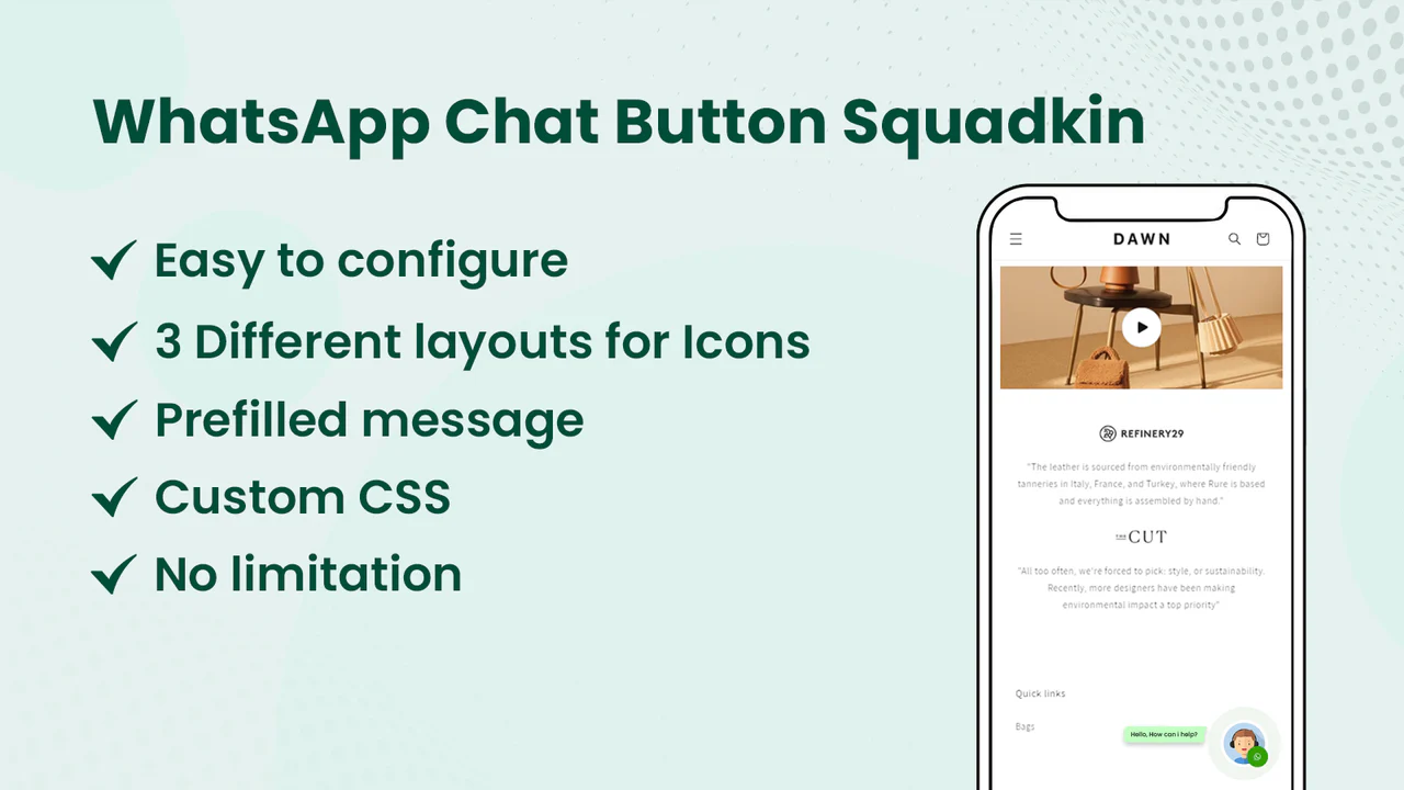 SK: WhatsApp Chat Button