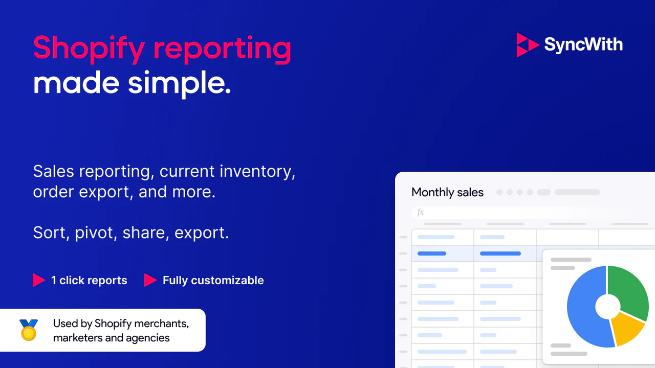Reports & Export by SyncWithのアプリ画面