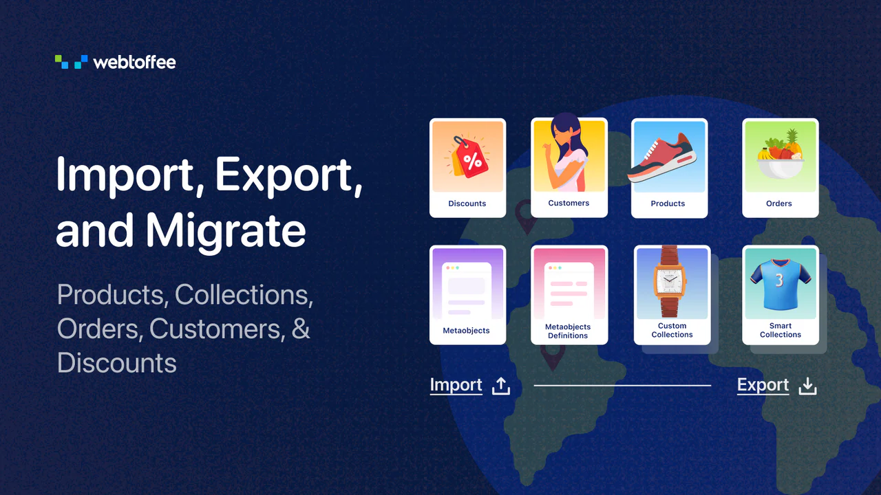 StoreRobo Import Exportのアプリ画面