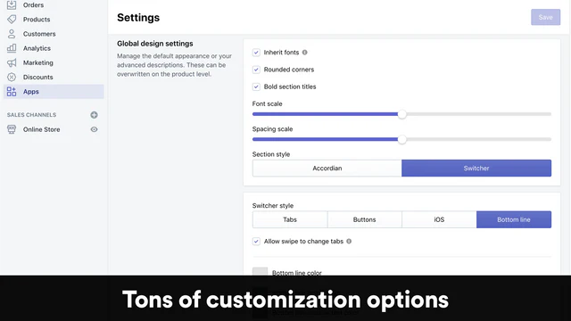 Amp Product Descriptions