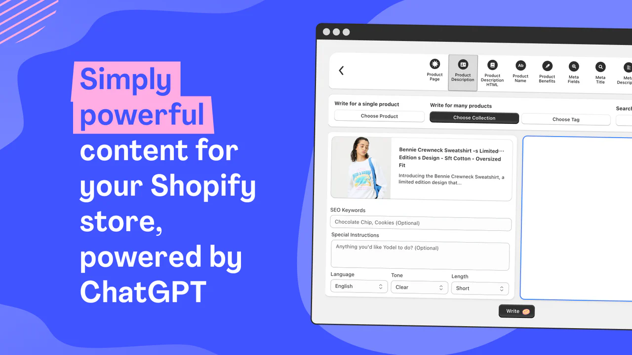 Yodel：AI ChatGPT 商品説明