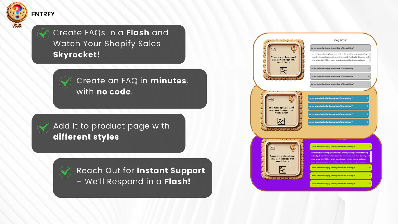 Entrfy ‑ Product FAQ Creator
