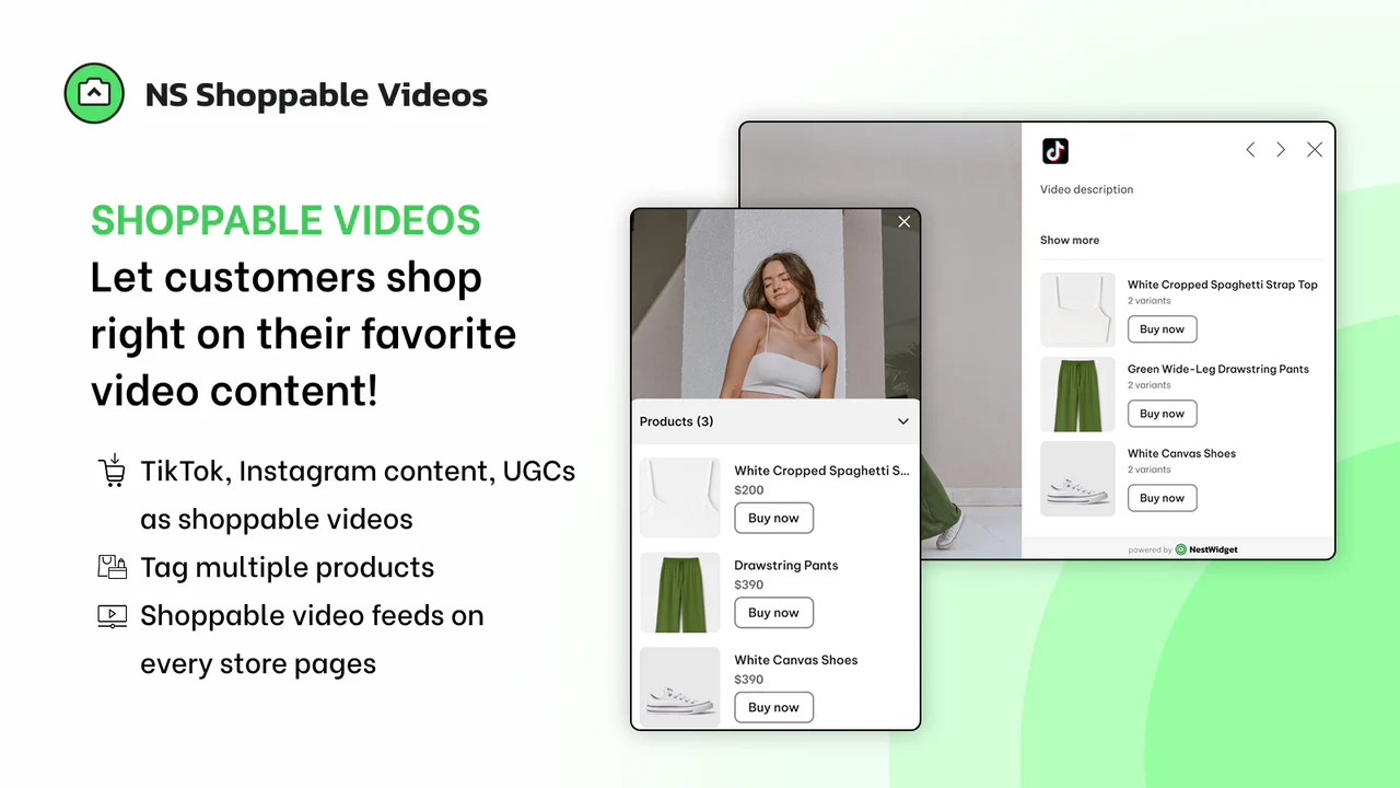 NS Shoppable Video Reels & UGC のアプリストア画像