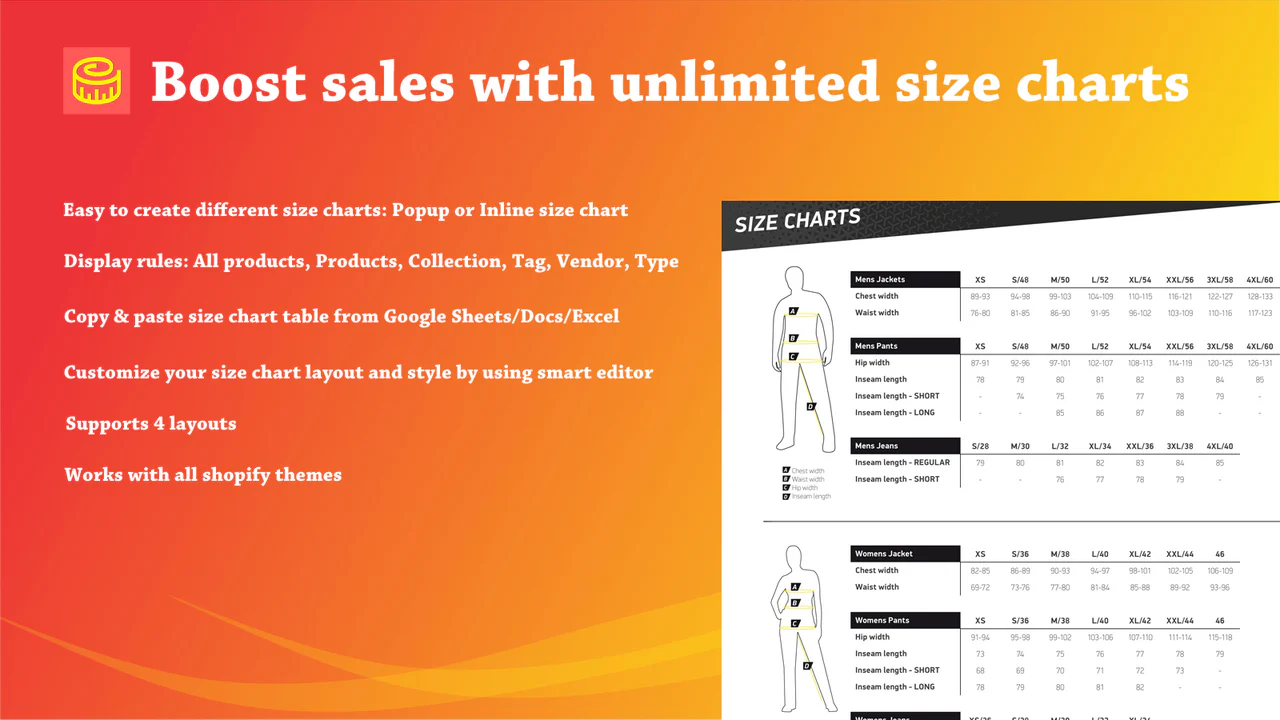 Zify: Size Chart & Size Guide のアプリストア画像