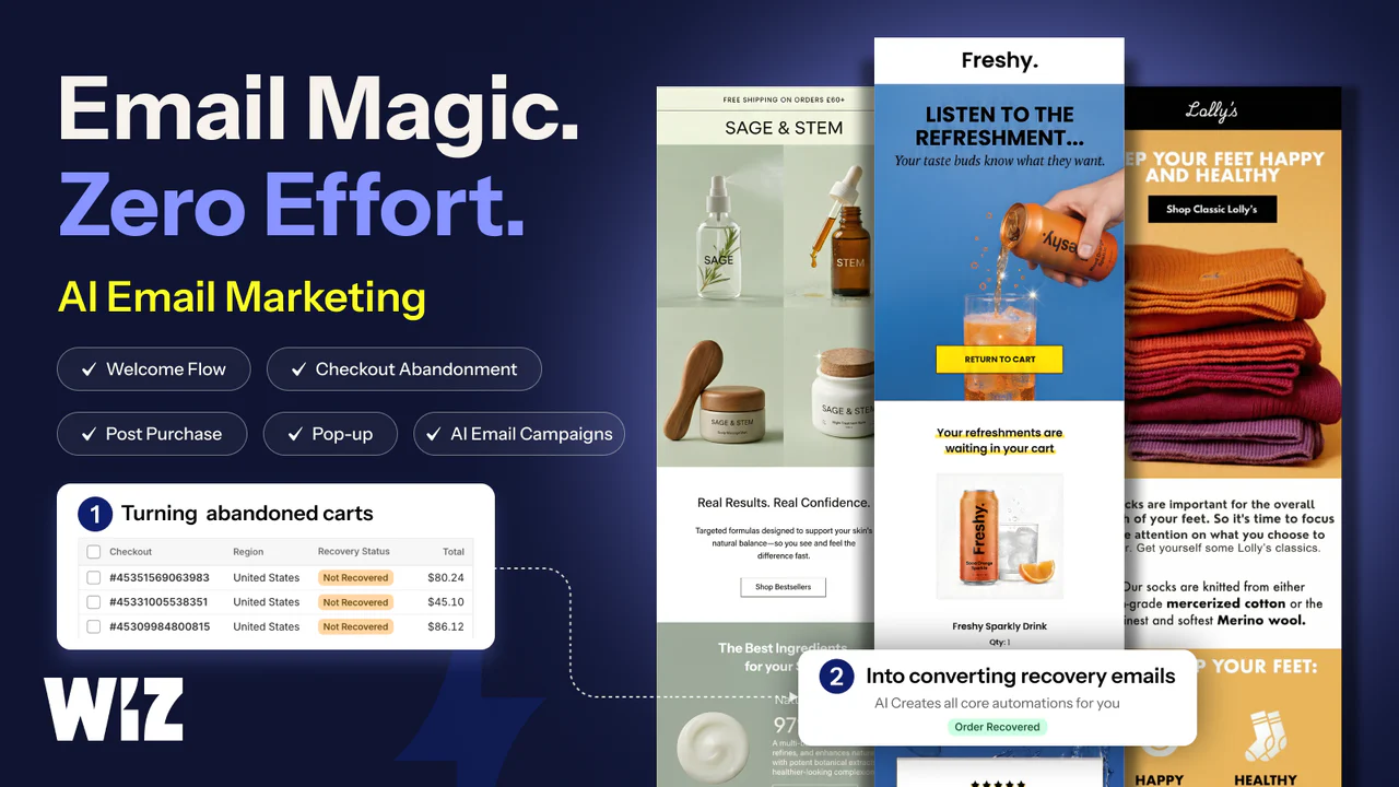Wiz - AI Email Marketing アプリのアプリストア画像