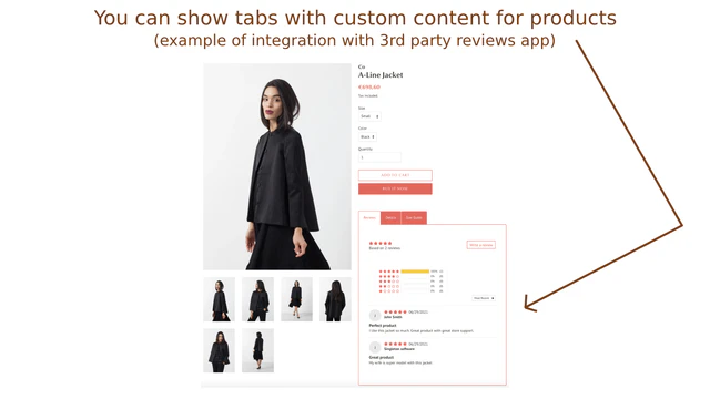 PRO Tabs ‑ Products Tabs Makerのアプリストア画像