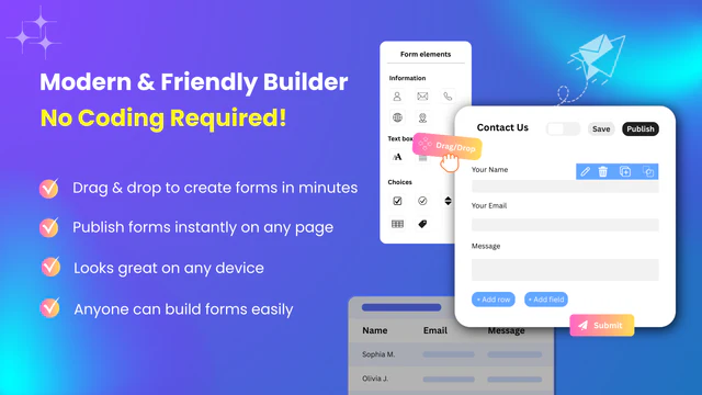 UpForm Contact Form & Popup のアプリストア画像