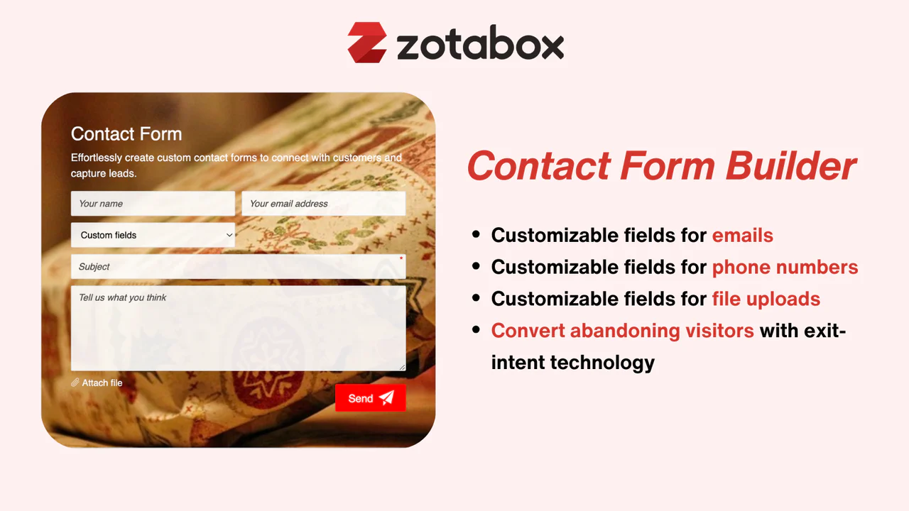 Zotabox Contact Form Builder のアプリストア画像