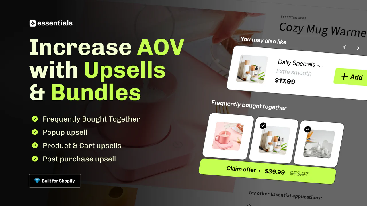 Essential Upsell & Cross Sell