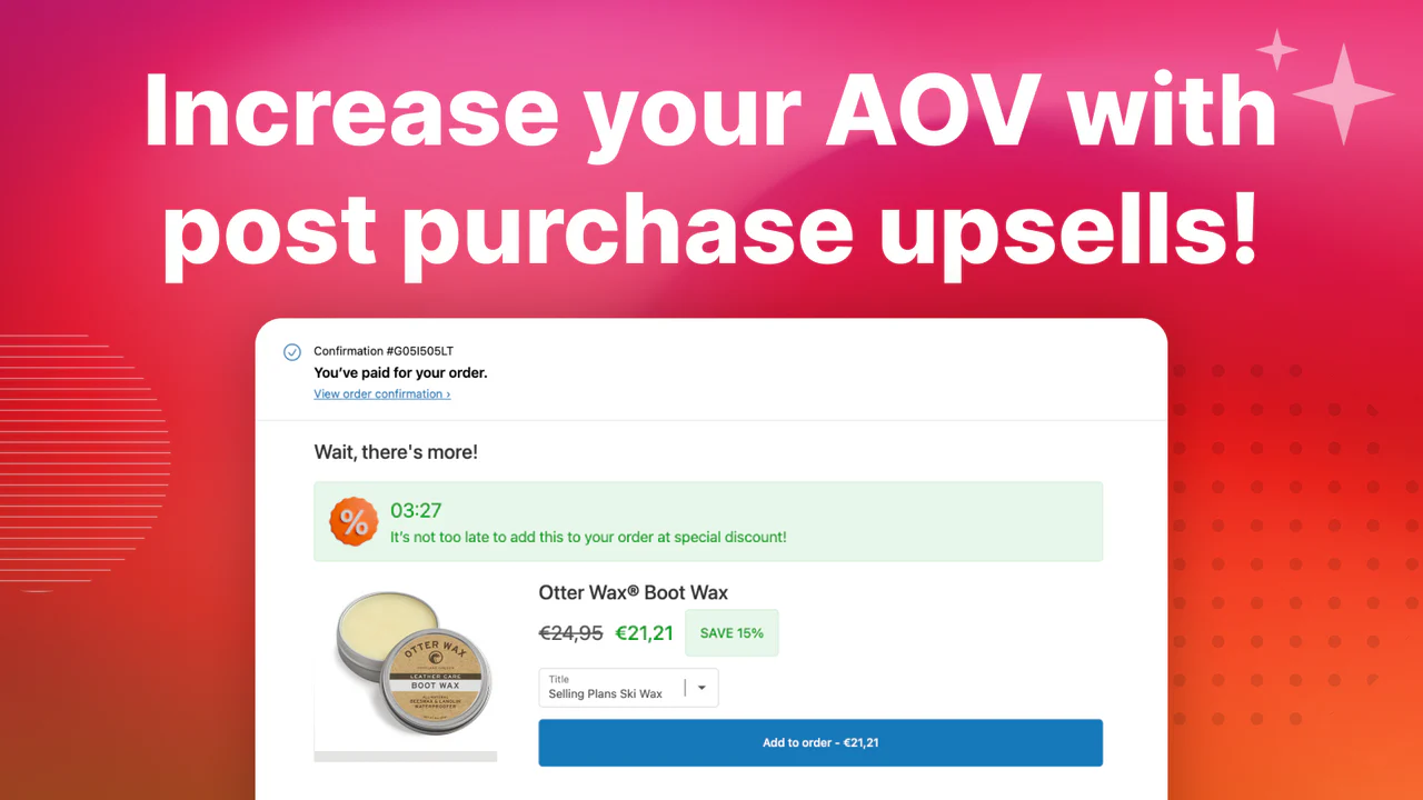 Kaching Post Purchase Upsell