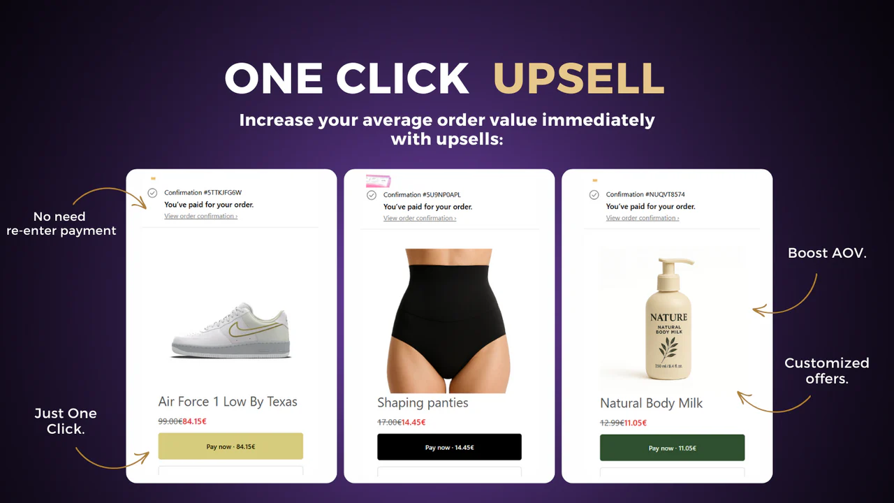 Sellify Post Purchase Upsell