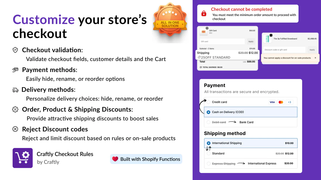 Checkout Rules & Discounts
