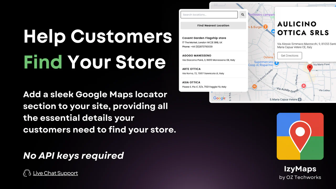 IzyMaps: Google Maps Locator のアプリストア画像