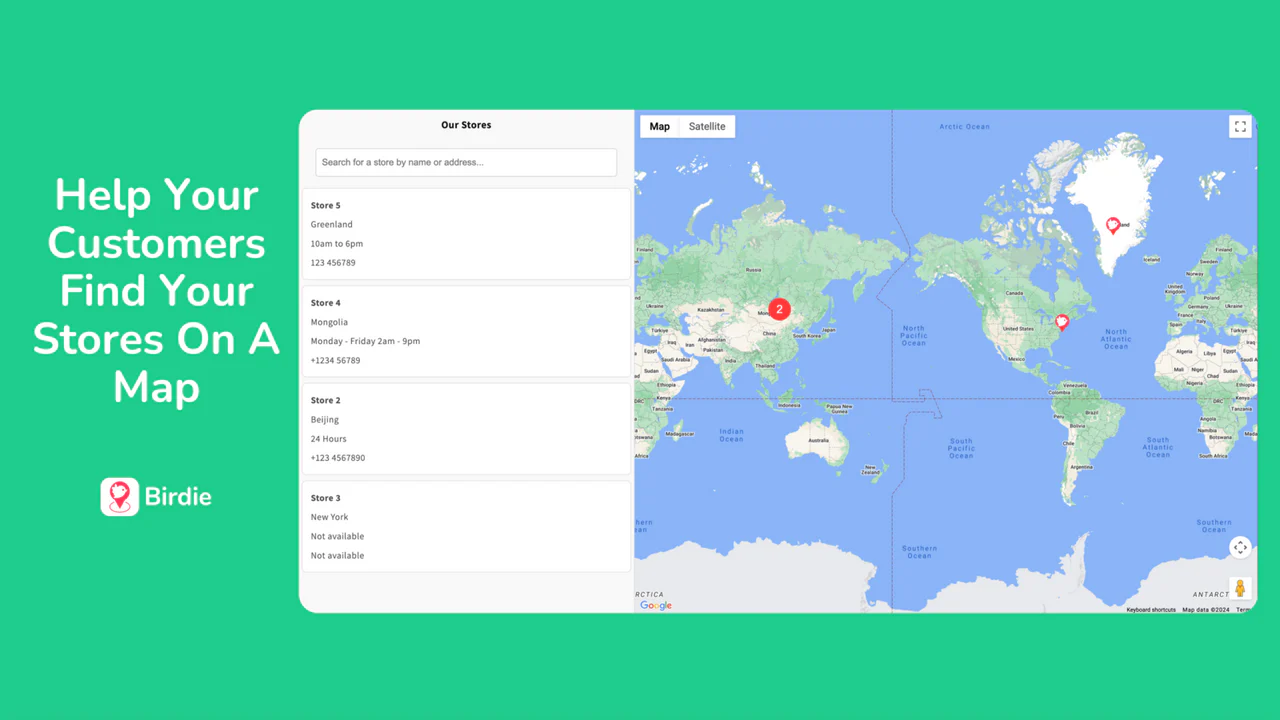 Birdie: Store Locator Map のアプリストア画像