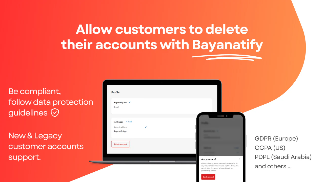 Bayanatify ‑ Delete Accounts のアプリストア画像