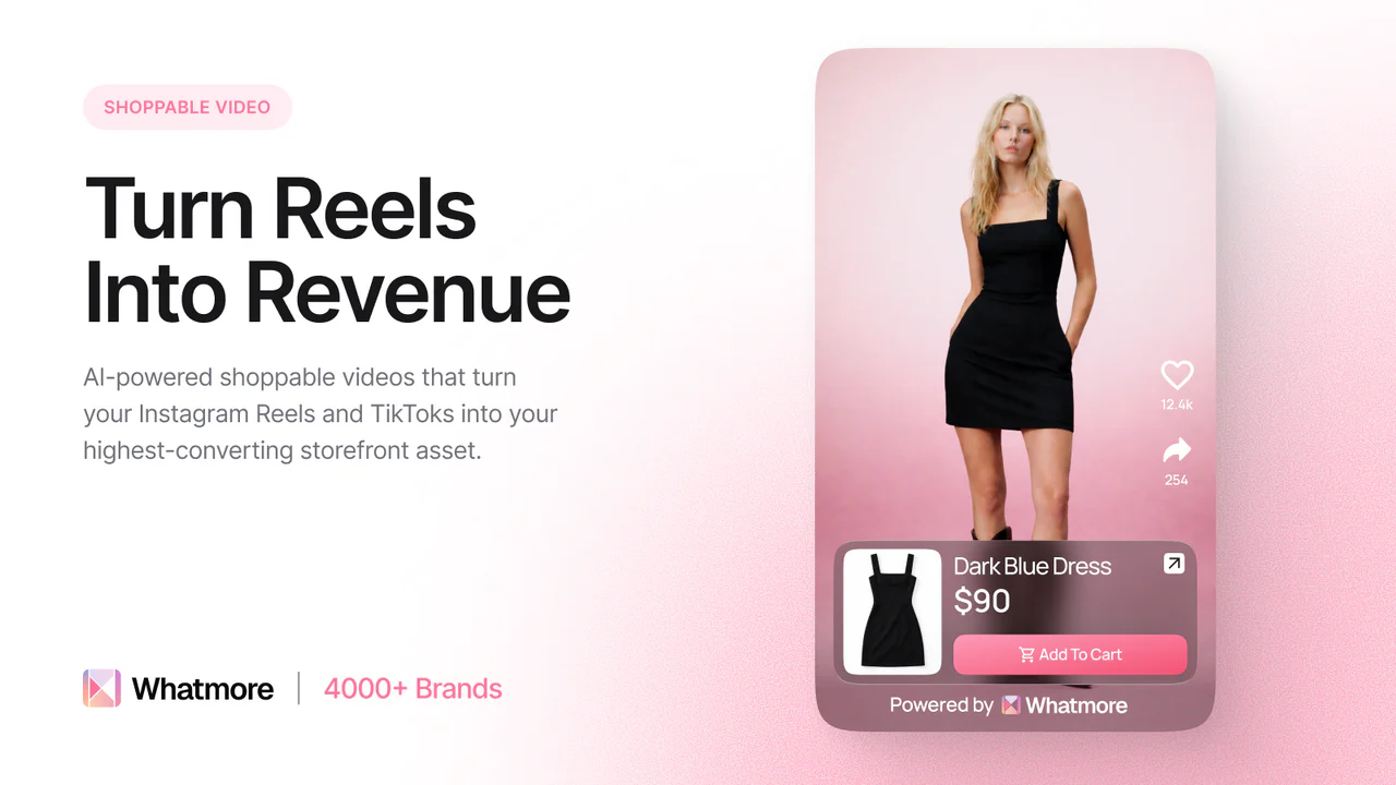 Whatmore Shoppable Videos&Reel のアプリストア画像