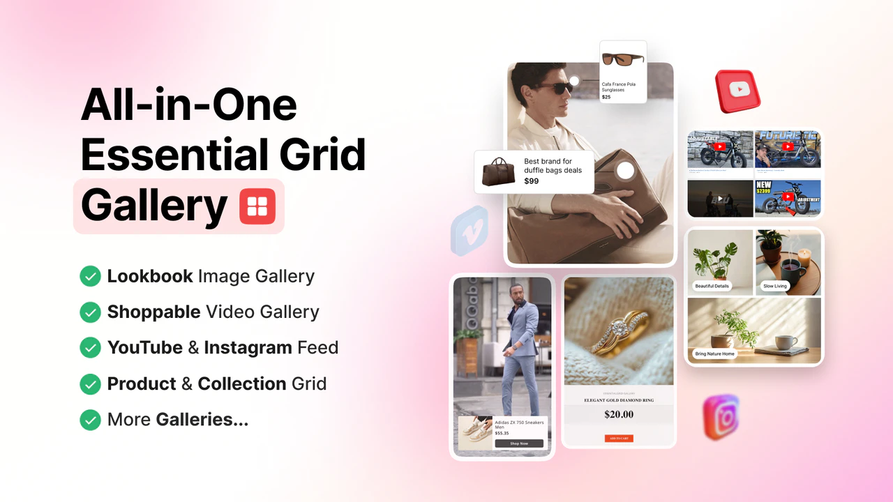 Essential グリッド ギャラリーのアプリストア画像