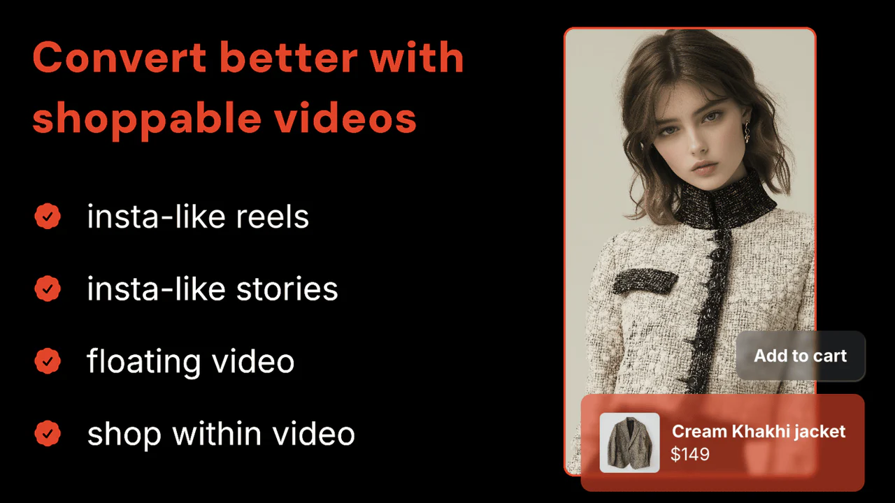 Quinn Shoppable Videos & Reels のアプリストア画像