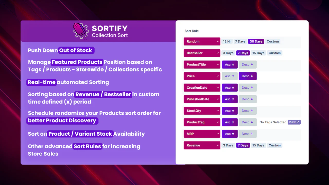 Sortify ‑ Collection Sort のアプリストア画像