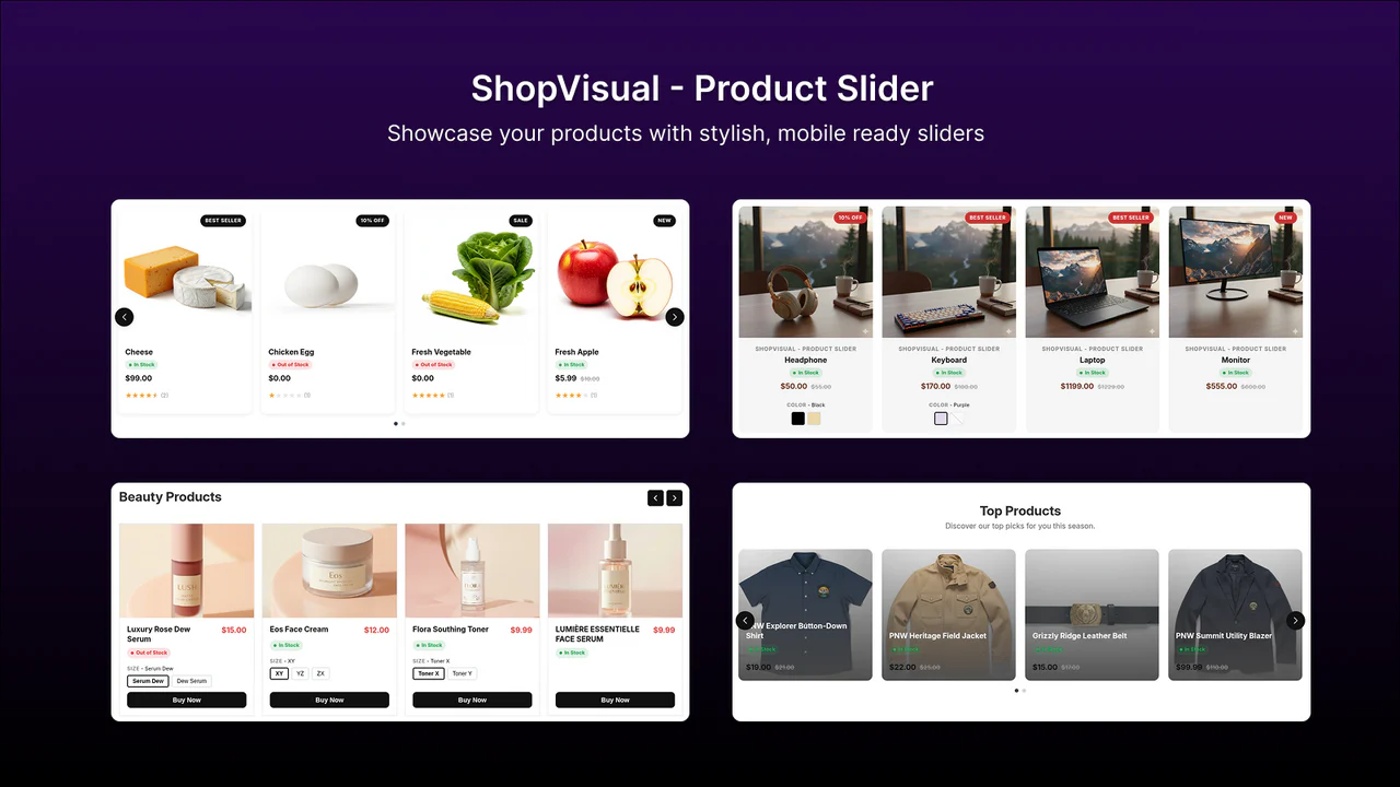 ShopVisual ‑ Product Slider のアプリストア画像