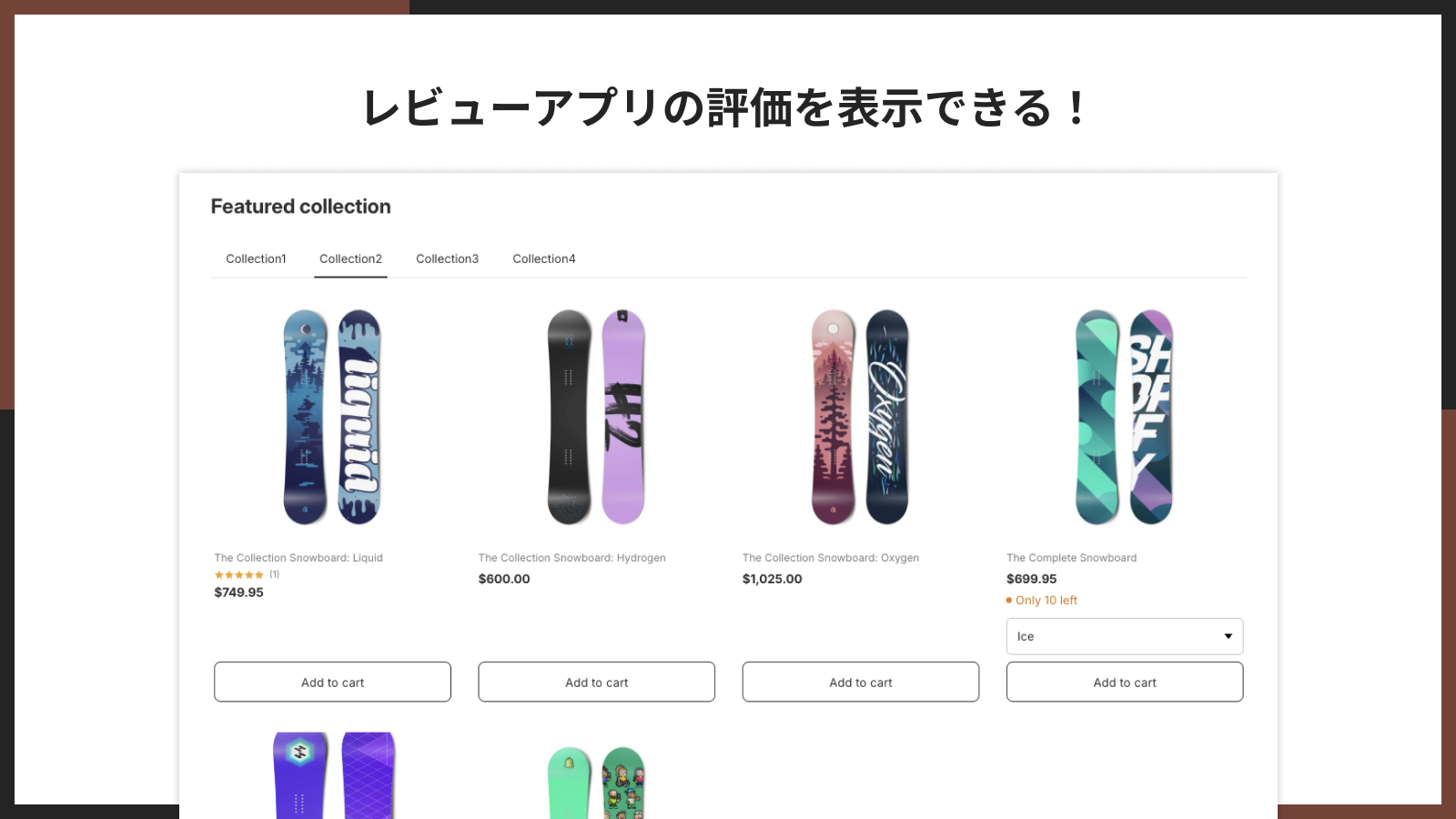 星評価が表示された商品カード