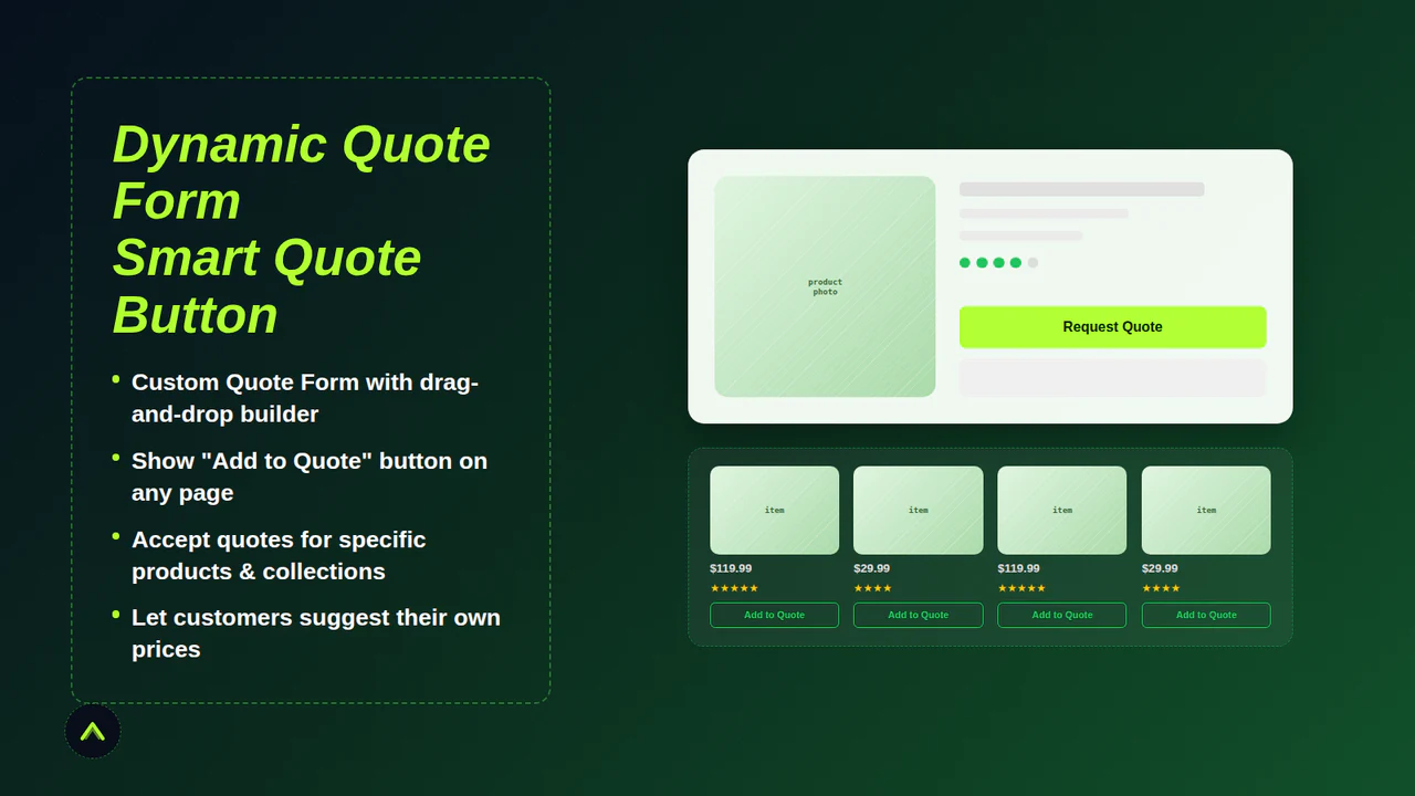 Request a Quote & Hide Prices