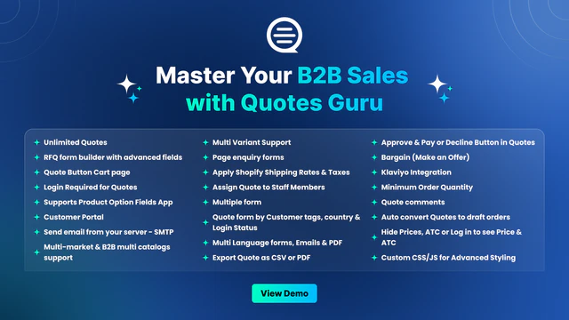 Quotes Guru: RFQ & Hide Prices
