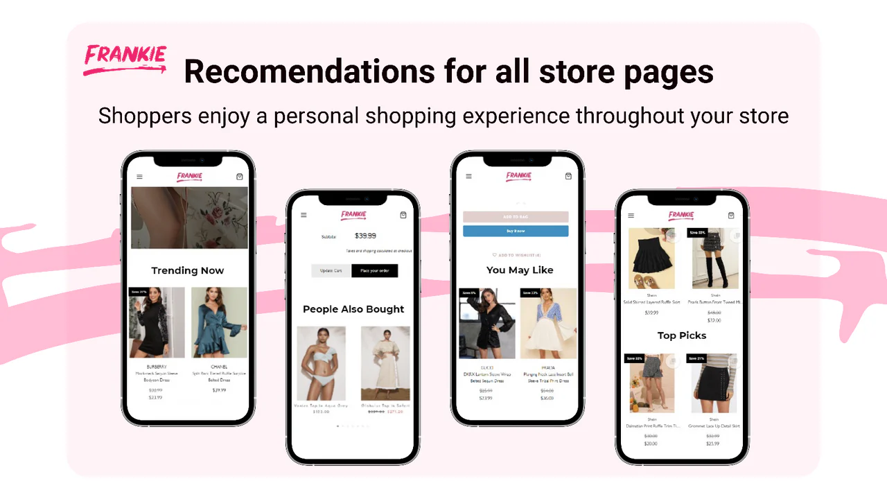 FrankieAI Recommendations アプリのアプリストア画像