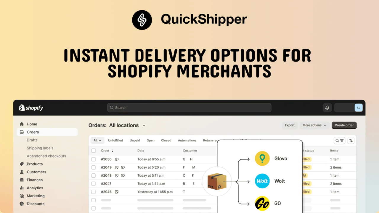 QuickShipper Local Delivery のアプリ紹介画像