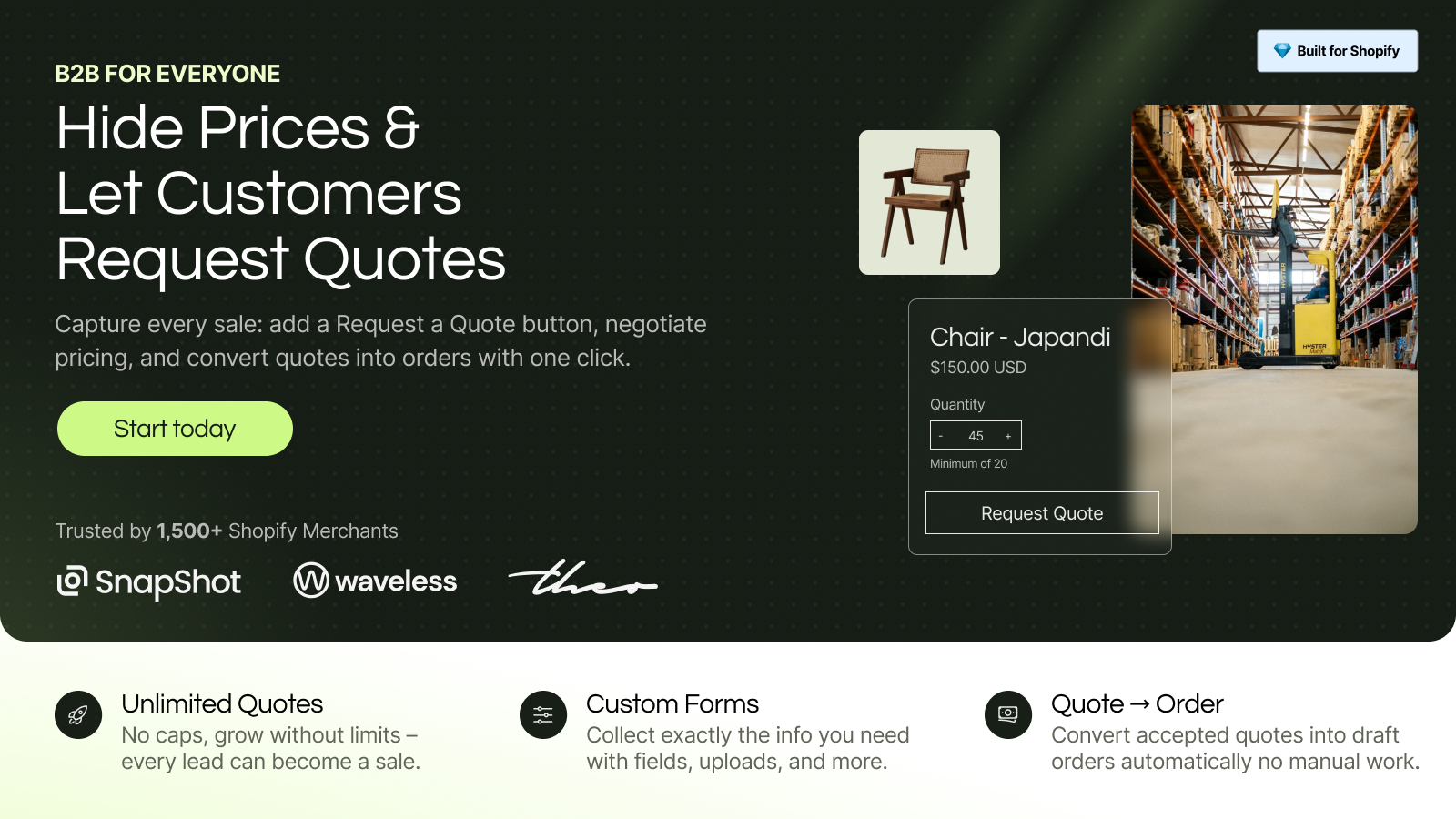 Q:Request A Quote & Hide Priceのアプリストア画像
